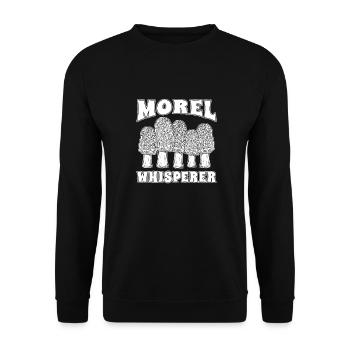 Pilzsammler Pilze - Unisex Pullover - Schwarz - Vorne - Alina (178cm) & Michal (187cm)