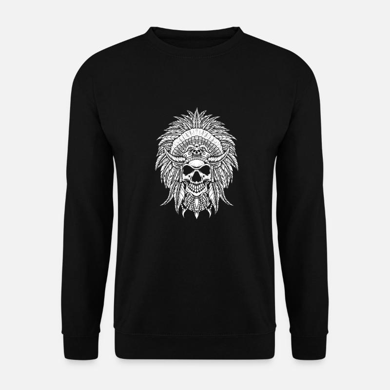 Indigenous Skull Skull - Unisex Sweatshirt - black