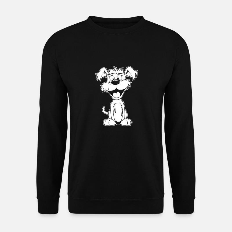 Schnauzer Dog Smile - Unisex Sweatshirt - black