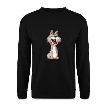 Lama Lama Drôle - Sweat-shirt Unisexe - noir - Devant - Alina (178cm) & Michal (187cm)
