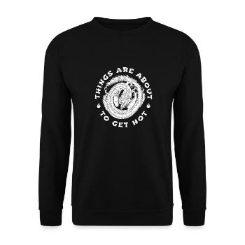 Année du Dragon 2024 - Sweat-shirt Unisexe - noir - Devant - Alina (178cm) & Michal (187cm)