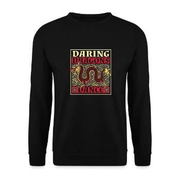 Jahr Des Drachen 2024 - Unisex Pullover - Schwarz - Vorne - Alina (178cm) & Michal (187cm)