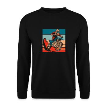 Mx Motocross Dirt Bike - Sweat-shirt Unisexe - noir - Devant - Alina (178cm) & Michal (187cm)