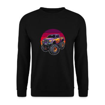 Monster Truck - Sweat-shirt Unisexe - noir - Devant - Alina (178cm) & Michal (187cm)