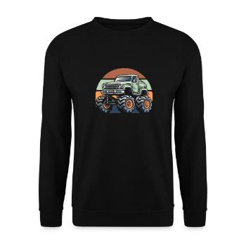 Monster Truck - Sweat-shirt Unisexe - noir - Devant - Alina (178cm) & Michal (187cm)