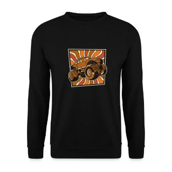 Monster Truck - Unisex Sweatshirt - black - Front - Alina (178cm) & Michal (187cm)