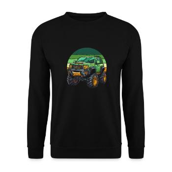 Monster Truck - Unisex Sweatshirt - black - Front - Alina (178cm) & Michal (187cm)