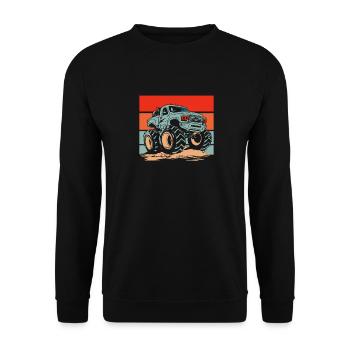 Monster Truck - Unisex Sweatshirt - black - Front - Alina (178cm) & Michal (187cm)