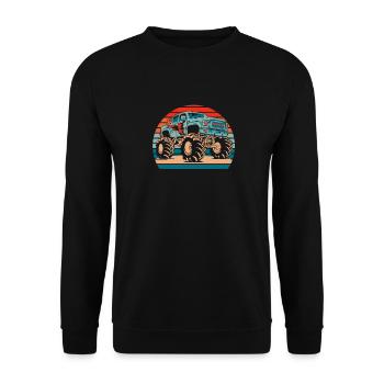 Monster Truck - Unisex Sweatshirt - black - Front - Alina (178cm) & Michal (187cm)