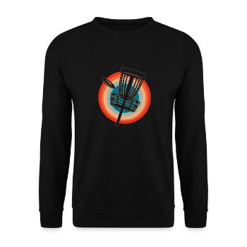 Frisbee Golf Disc Golf - Unisex Sweatshirt - black - Front - Alina (178cm) & Michal (187cm)