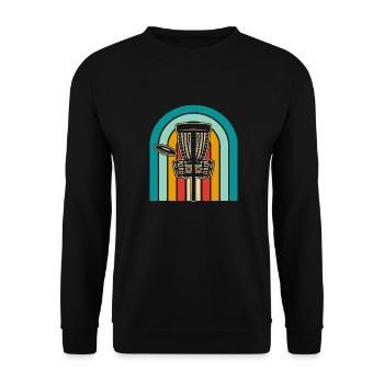 Frisbee Golf Disc Golf - Unisex Pullover - Schwarz - Vorne - Alina (178cm) & Michal (187cm)