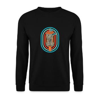 Frisbee Golf Disc Golf - Unisex Sweatshirt - black - Front - Alina (178cm) & Michal (187cm)