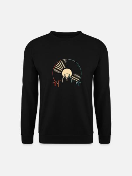 Schallplatte Vinyl Plattensammler - Unisex Pullover - Schwarz