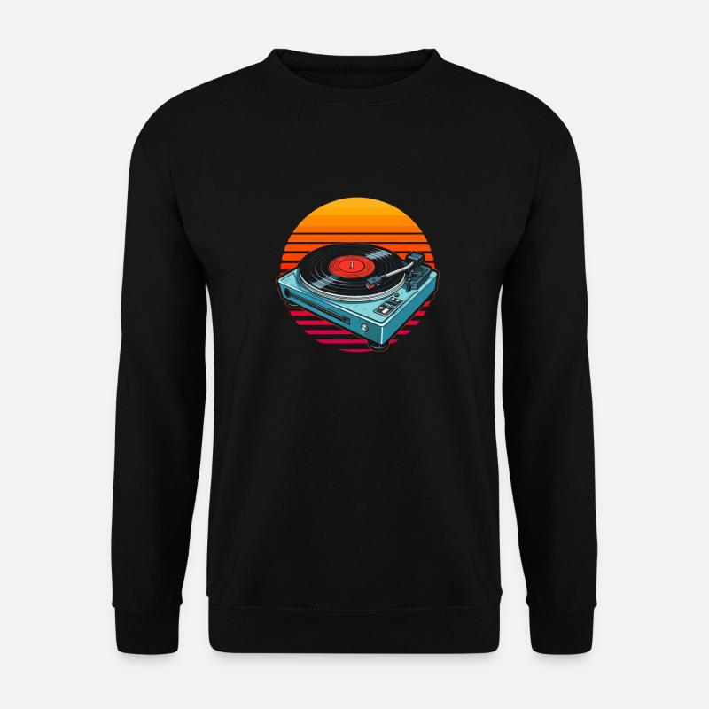 Schallplatte Vinyl Plattensammler - Unisex Pullover - Schwarz
