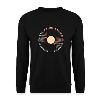 Collectionneur de disques vinyles - Sweat-shirt Unisexe - noir - Devant - Alina (178cm) & Michal (187cm)