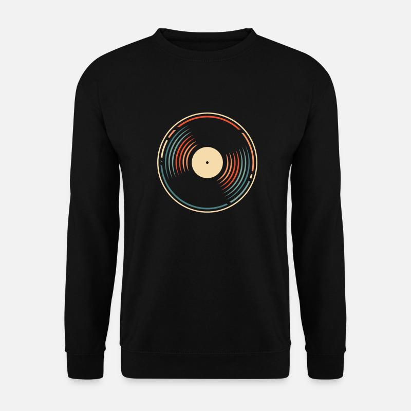 Schallplatte Vinyl Plattensammler - Unisex Pullover - Schwarz