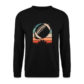 American Football - Unisex Pullover - Schwarz - Vorne - Alina (178cm) & Michal (187cm)
