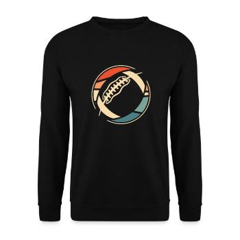 American football - Unisex Sweatshirt - black - Front - Alina (178cm) & Michal (187cm)