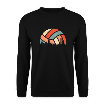 Volley-ball Volley-ball - Sweat-shirt Unisexe - noir - Devant - Alina (178cm) & Michal (187cm)
