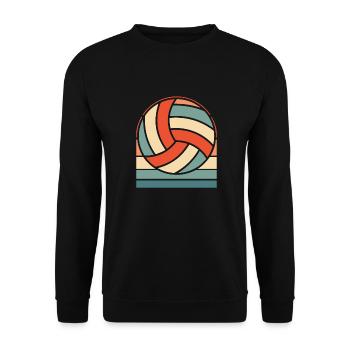 Volleyball Volleyballer - Unisex Pullover - Schwarz - Vorne - Alina (178cm) & Michal (187cm)
