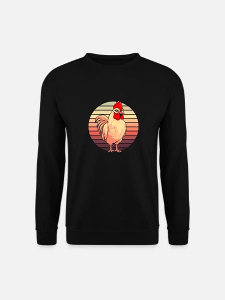 Huhn Henne - Unisex Pullover - Schwarz
