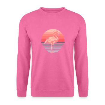 Flamant - Sweat-shirt Unisexe - rose - Devant