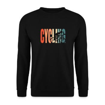 Rennrad Radsport Radsportler - Unisex Pullover - Schwarz - Vorne - Alina (178cm) & Michal (187cm)