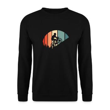 Rennrad Radsport Radsportler - Unisex Pullover - Schwarz - Vorne - Alina (178cm) & Michal (187cm)
