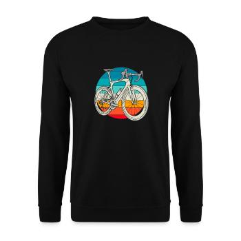 Rennrad Radsport Radsportler - Unisex Pullover - Schwarz - Vorne - Alina (178cm) & Michal (187cm)