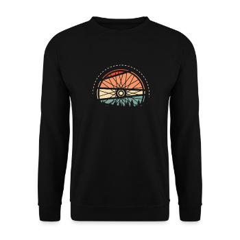 Rennrad Radsport Radsportler - Unisex Pullover - Schwarz - Vorne - Alina (178cm) & Michal (187cm)