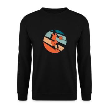 Basketball Basketballer - Unisex Pullover - Schwarz - Vorne - Alina (178cm) & Michal (187cm)