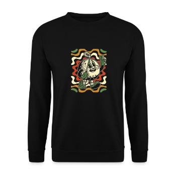 Golf Golfer Golfen - Unisex Pullover - Schwarz - Vorne - Alina (178cm) & Michal (187cm)