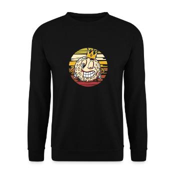 Golf Golfer Golfen - Unisex Pullover - Schwarz - Vorne - Alina (178cm) & Michal (187cm)