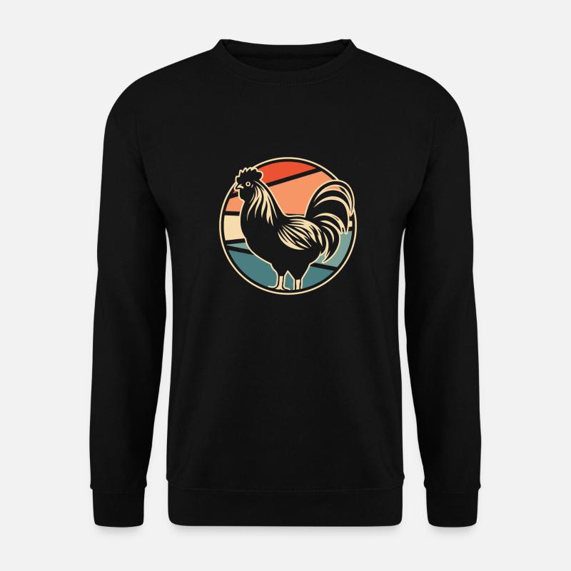 Huhn Henne - Unisex Pullover - Schwarz