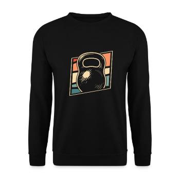 Fitness - Unisex Sweatshirt - black - Front - Alina (178cm) & Michal (187cm)
