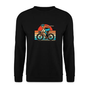 Rennrad Radsport Radsportler - Unisex Pullover - Schwarz - Vorne - Alina (178cm) & Michal (187cm)
