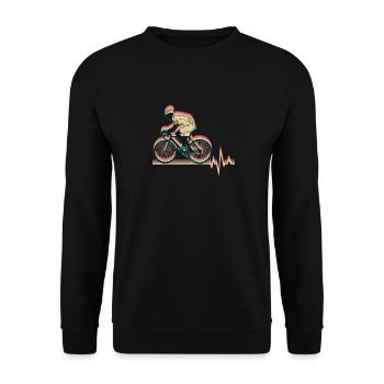 Rennrad Radsport Radsportler - Unisex Pullover - Schwarz - Vorne - Alina (178cm) & Michal (187cm)