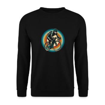 Rennrad Radsport Radsportler - Unisex Pullover - Schwarz - Vorne - Alina (178cm) & Michal (187cm)