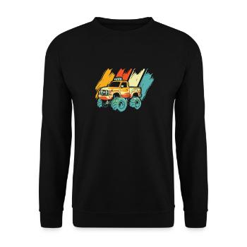 Monster Truck - Unisex Sweatshirt - black - Front - Alina (178cm) & Michal (187cm)