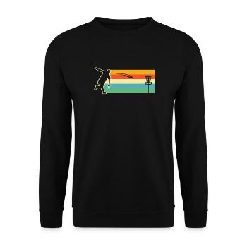 Frisbee Golf Disc Golf - Unisex Pullover - Schwarz - Vorne - Alina (178cm) & Michal (187cm)