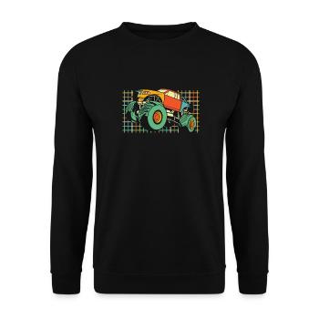 Monster Truck - Unisex Sweatshirt - black - Front - Alina (178cm) & Michal (187cm)