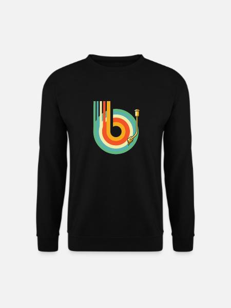 Schallplatte Vinyl Plattensammler - Unisex Pullover - Schwarz