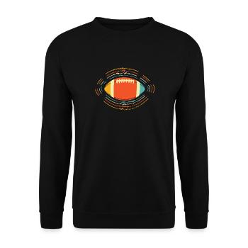 American Football - Unisex Pullover - Schwarz - Vorne - Alina (178cm) & Michal (187cm)
