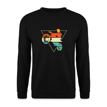 Mx Motocross Dirt Bike - Unisex Sweatshirt - black - Front - Alina (178cm) & Michal (187cm)