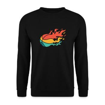 Joueur de basket-ball - Sweat-shirt Unisexe - noir - Devant - Alina (178cm) & Michal (187cm)