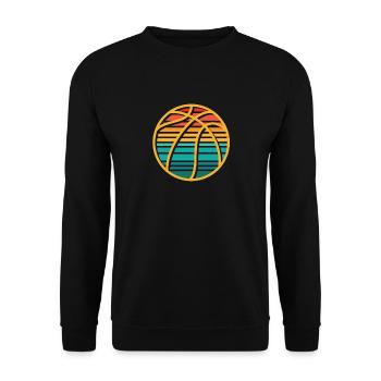 Joueur de basket-ball - Sweat-shirt Unisexe - noir - Devant - Alina (178cm) & Michal (187cm)