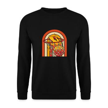 Basketball Basketballer - Unisex Pullover - Schwarz - Vorne - Alina (178cm) & Michal (187cm)