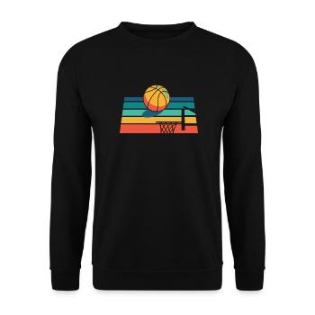 Joueur de basket-ball - Sweat-shirt Unisexe - noir - Devant - Alina (178cm) & Michal (187cm)