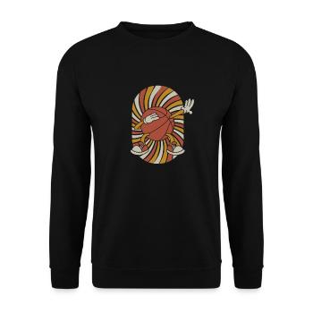 Basketball Basketballer - Unisex Pullover - Schwarz - Vorne - Alina (178cm) & Michal (187cm)