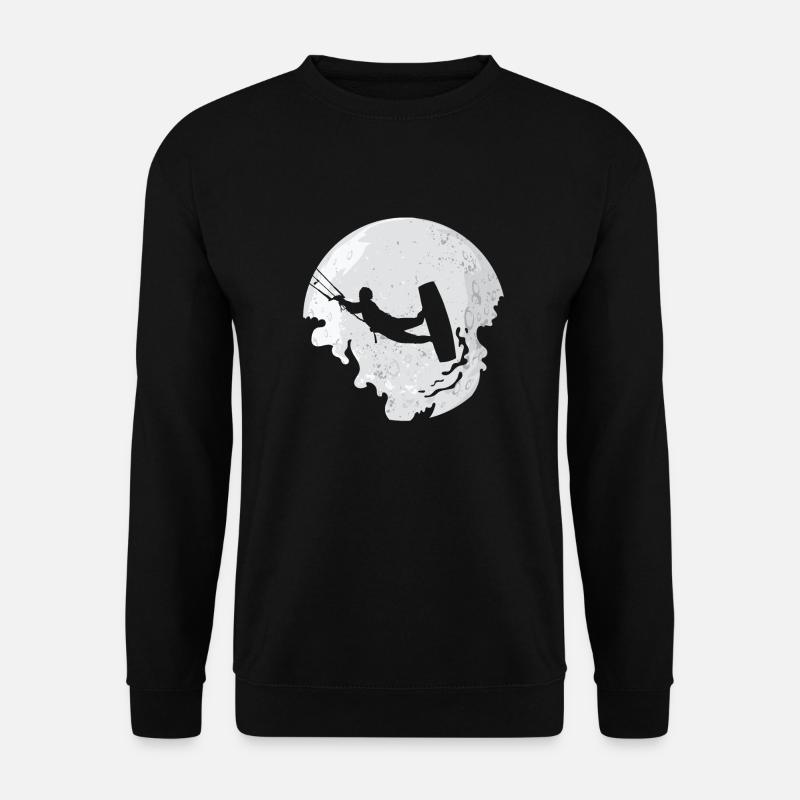Kitesurfer Kitesurf Kitesurf Kitesurf Lune - Sweat-shirt Unisexe - noir